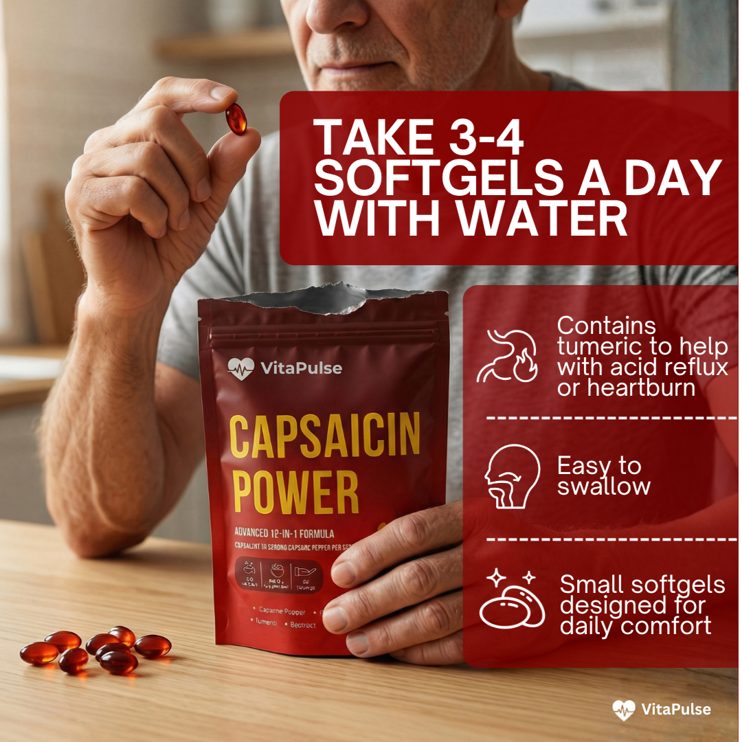 VitaPulse Capsaicin Power - Cayenne Pepper Softgels