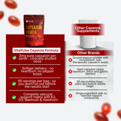 VitaPulse Capsaicin Power - Cayenne Pepper Softgels